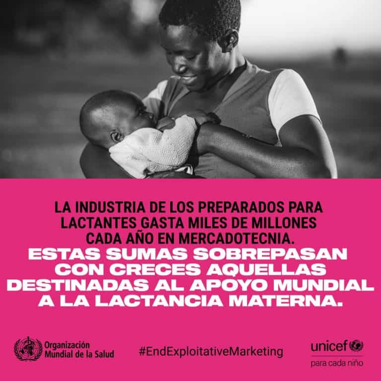 leche artificial La OMS denuncia a la industria de leche artificial para lactantes
