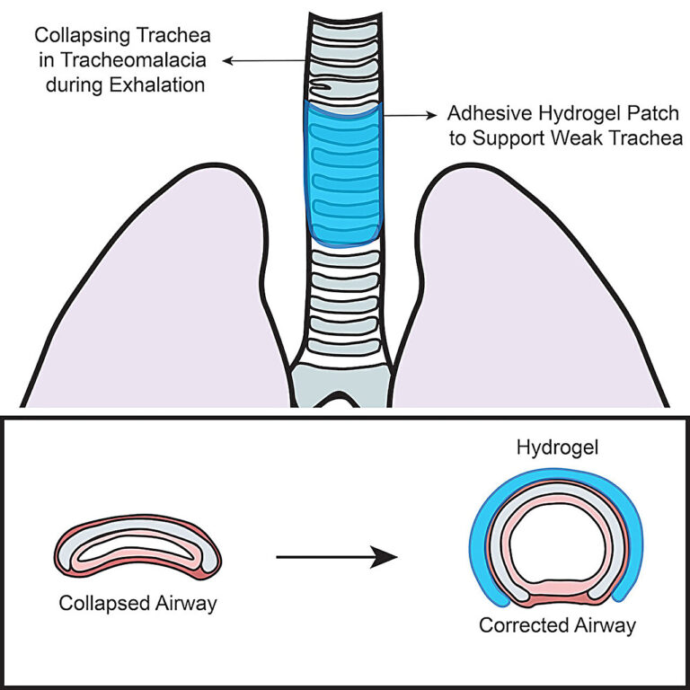 Parche de hidrogel trata vías respiratorias en recién nacidos
